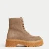 Suede Chunky Lace Up Platform Boots -M&S SD 01 T02 7874A B8 X EC 0