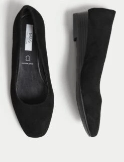 Suede Wedge Pumps 8 Suede Wedge Pumps -M&S SD 01 T02 8263 Y0 X EC 1