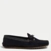 Wide Fit Suede Bow Boat Shoes -M&S SD 01 T02 8468W F0 X EC 0