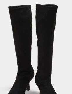 Stiletto Heel Square Toe Knee High Boots -M&S SD 01 T02 8796 Y0 X EC 2