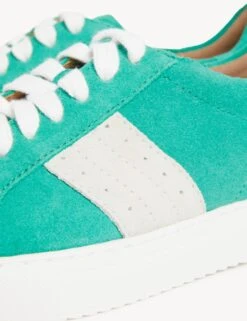 Suede Lace Up Trainers -M&S SD 01 T02 8917A J0 X EC 1