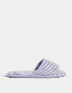 Open Toe Mule Slippers