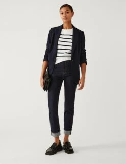 Supersoft Striped Crew Neck Jumper -M&S SD 01 T38 1892S F6 X EC 1