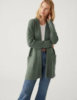 Soft Touch Ribbed Longline Cardigan