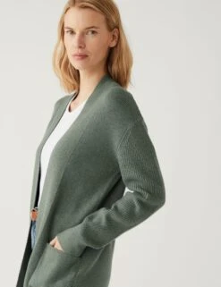 Soft Touch Ribbed Longline Cardigan -M&S SD 01 T38 4433A XC X EC 2