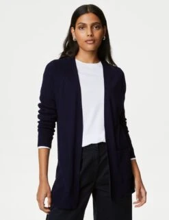 Ribbed Edge To Edge Longline Cardigan -M&S SD 01 T38 5309 F0 X EC 2