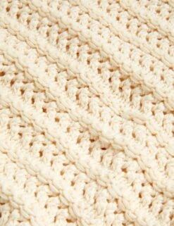 Pure Cotton Textured Knitted Vest -M&S SD 01 T38 6947 KY X EC 6