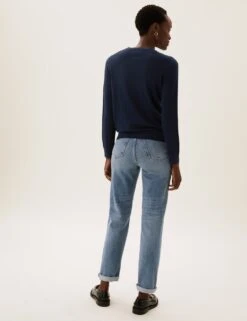 Pure Merino Wool Crew Neck Jumper -M&S SD 01 T38 7721 F0 X EC 4