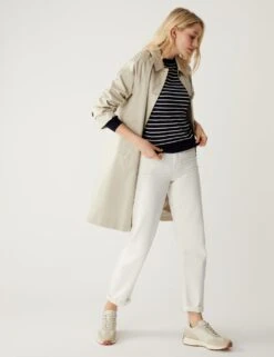 Pure Merino Wool Striped Crew Neck Jumper -M&S SD 01 T38 7722C F4 X EC 3