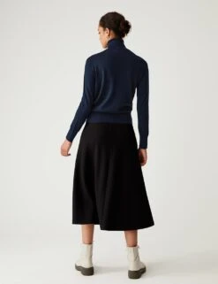 Pure Merino Wool Roll Neck Jumper -M&S SD 01 T38 7727 F0 X EC 2