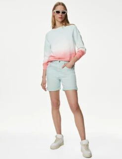 Pure Cotton Printed Sweatshirt -M&S SD 01 T41 1437C B4 X EC 1