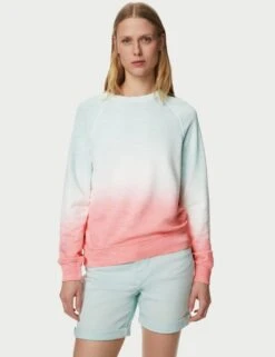 Pure Cotton Printed Sweatshirt -M&S SD 01 T41 1437C B4 X EC 2