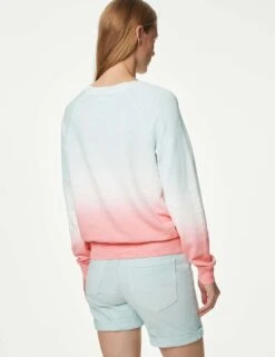 Pure Cotton Printed Sweatshirt -M&S SD 01 T41 1437C B4 X EC 3