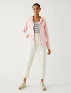 Pure Cotton Zip Up Hoodie -M&S SD 01 T41 1477C MM X EC 1