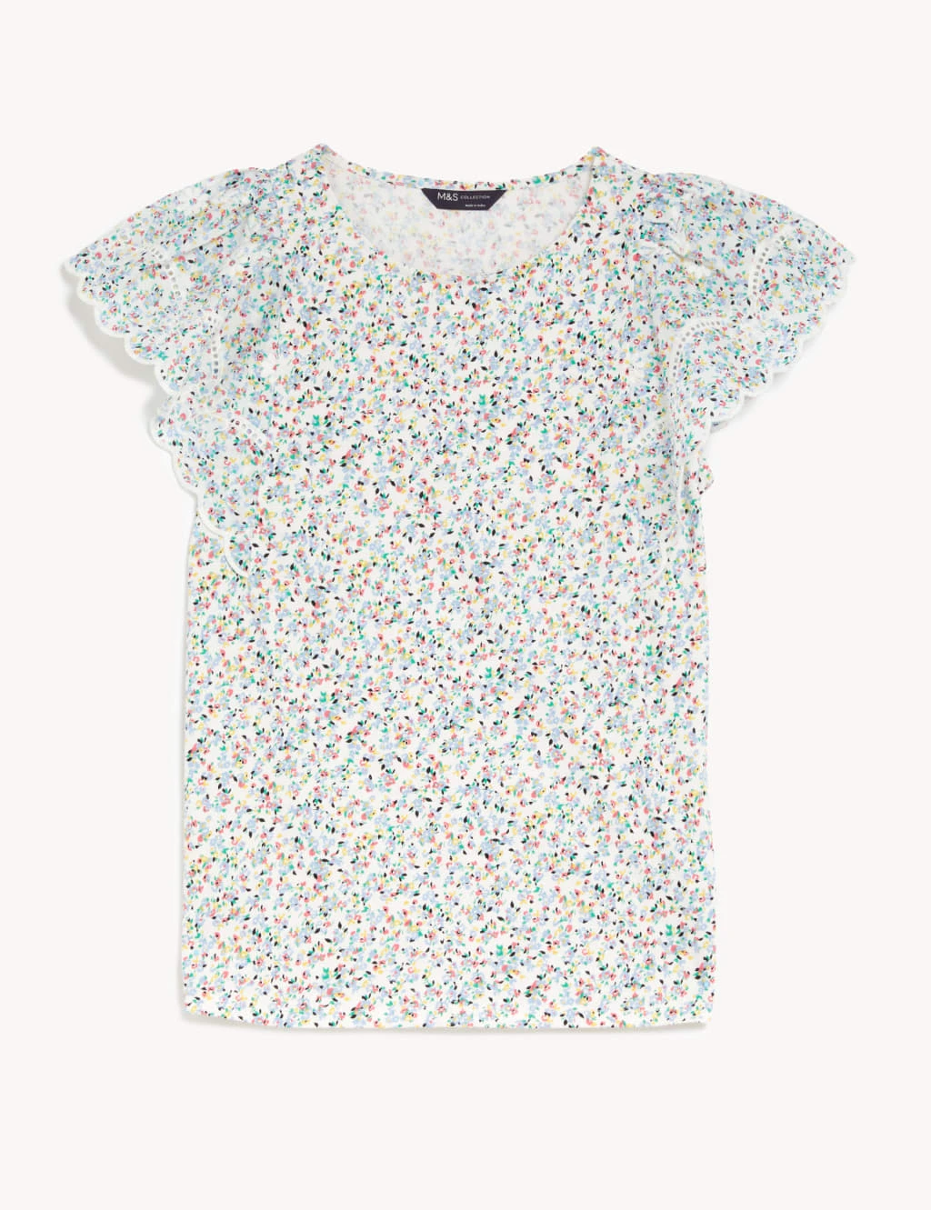 Pure Cotton Floral Broderie Top 4 Pure Cotton Floral Broderie Top - Image 2