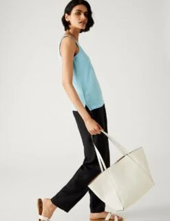 Textured Vest Top -M&S SD 01 T41 2339C H5 X EC 1