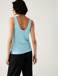 Textured Vest Top -M&S SD 01 T41 2339C H5 X EC 4