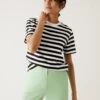 Pure Cotton Striped Modern Tee 1 Pure Cotton Striped Modern Tee -M&S SD 01 T41 2837C Y4 X EC 0