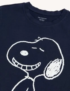 Pure Cotton Snoopy™ T-Shirt -M&S SD 01 T41 3488C F0 X EC 6