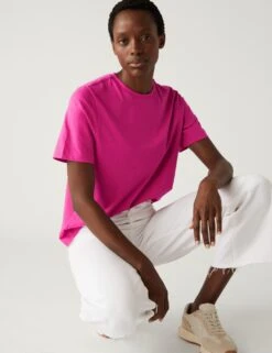 5pk Pure Cotton Everyday Fit T-Shirts -M&S SD 01 T41 4320Z ZZ X EC 1