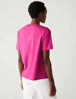 5pk Pure Cotton Everyday Fit T-Shirts -M&S SD 01 T41 4320Z ZZ X EC 3