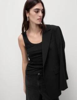 2pk Cotton Rich Ribbed Vests 13 2pk Cotton Rich Ribbed Vests -M&S SD 01 T41 4324Z YZ X EC 4