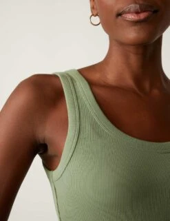 5pk Cotton Rich Ribbed Vests 9 5pk Cotton Rich Ribbed Vests -M&S SD 01 T41 4329Z ZZ X EC 1