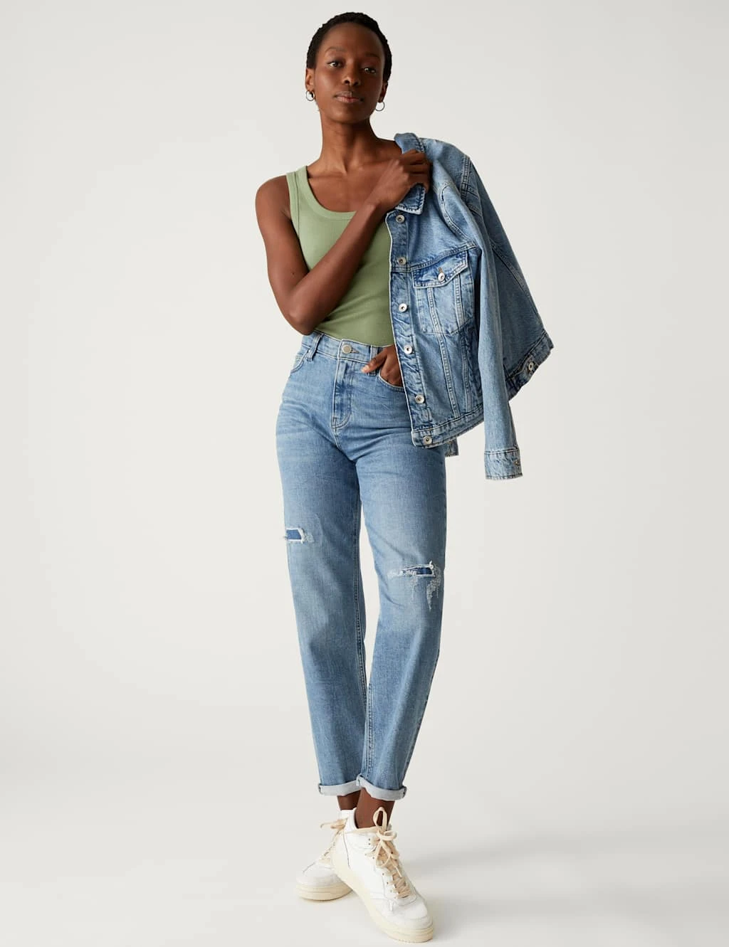 5pk Cotton Rich Ribbed Vests 4 5pk Cotton Rich Ribbed Vests - Image 2