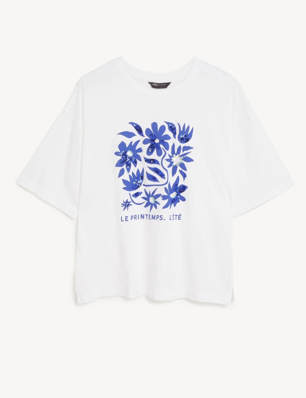 Pure Cotton Sequin Printed T-Shirt 4 Pure Cotton Sequin Printed T-Shirt - Image 2