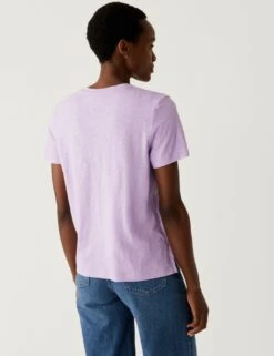 Pure Cotton Everyday Fit T-Shirt -M&S SD 01 T41 4607 G0 X EC 3