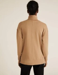 Funnel Neck Long Sleeve Sweatshirt -M&S SD 01 T41 6017C M0 X EC 2