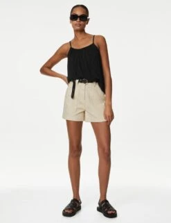 Crew Neck Cami Top -M&S SD 01 T41 6205W Y0 X EC 1