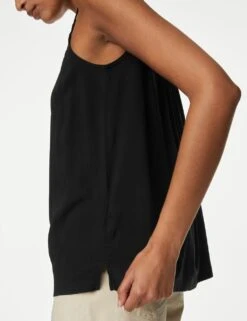 Crew Neck Cami Top -M&S SD 01 T41 6205W Y0 X EC 2