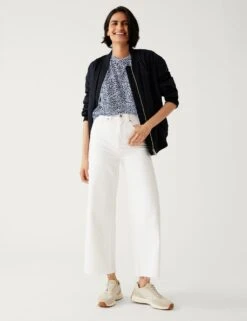 Printed Relaxed Sleeveless Vest Top -M&S SD 01 T41 6913 F4 X EC 2