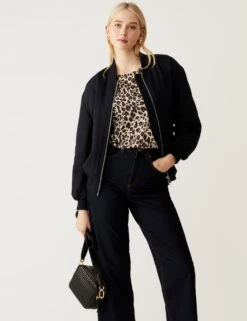 Printed Relaxed Short Sleeve T-Shirt -M&S SD 01 T41 9889 XZ X EC 1