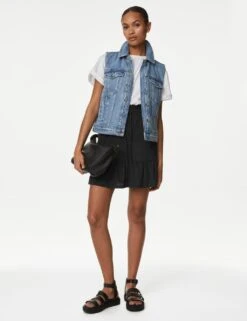 Jersey Mini Tiered Skirt