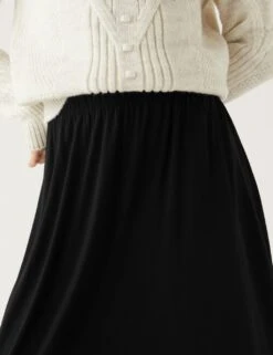 Jersey Midi Circle Skirt 11 Jersey Midi Circle Skirt -M&S SD 01 T42 2089 Y0 X EC 2