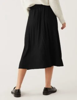 Jersey Midi Circle Skirt 12 Jersey Midi Circle Skirt -M&S SD 01 T42 2089 Y0 X EC 3