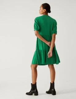 Round Neck Knee Length Shirt Dress -M&S SD 01 T42 4840 J0 X EC 3