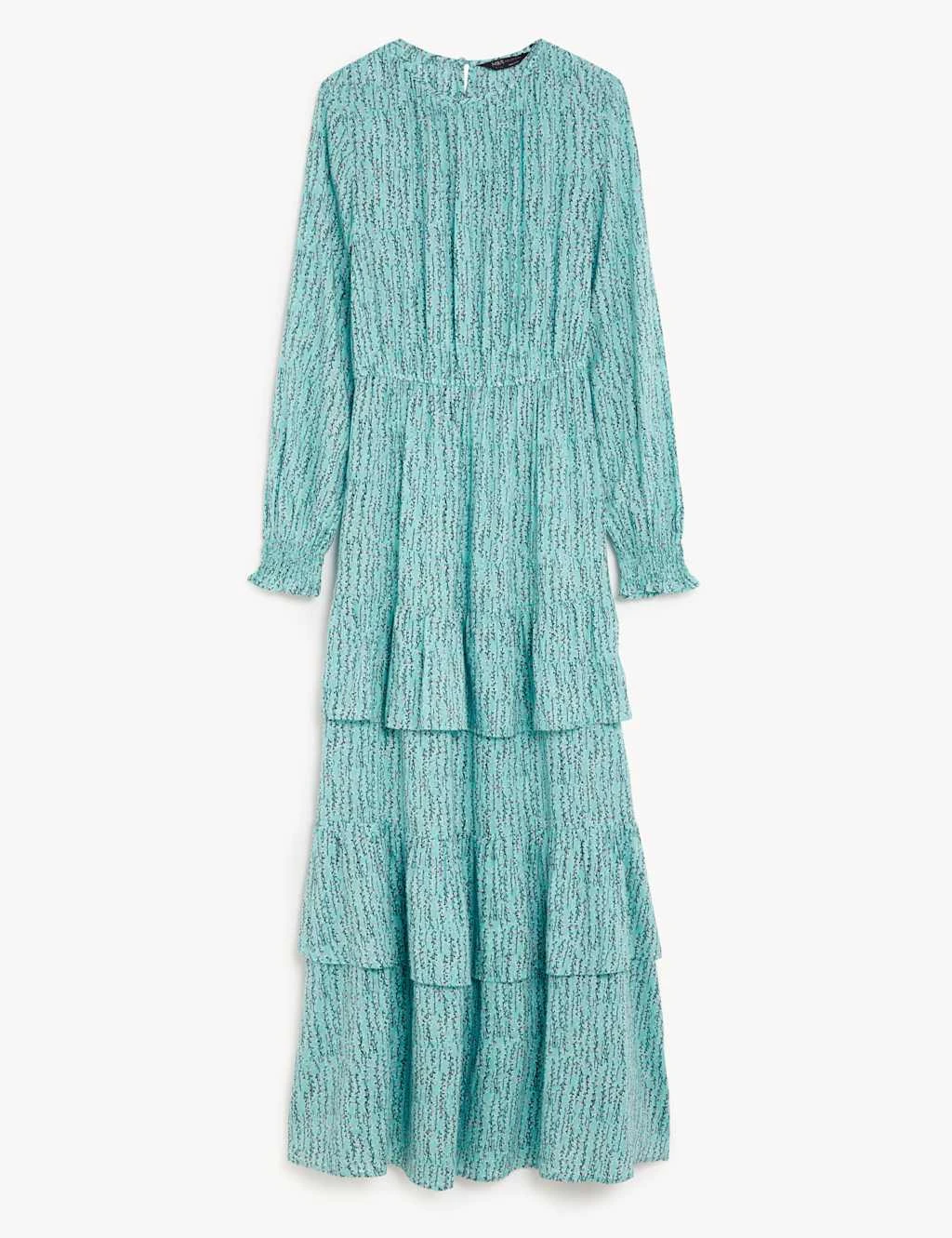 Cotton Blend Printed Maxi Tiered Dress 4 Cotton Blend Printed Maxi Tiered Dress - Image 2