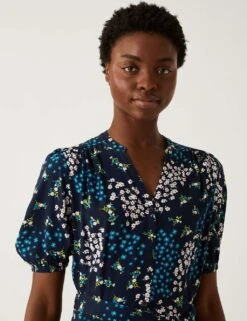 Printed Belted Midi Shirt Dress 9 Printed Belted Midi Shirt Dress -M&S SD 01 T42 7921 F4 X EC 1