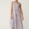 Pure Cotton Printed Maxi Tiered Dress