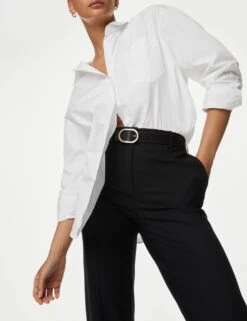 Pure Cotton Oversized Girlfriend Style Longline Shirt -M&S SD 01 T43 3646 Z0 X EC 4