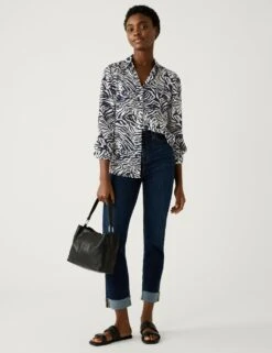 Printed Collared Shirt -M&S SD 01 T43 5459 F4 X EC 2
