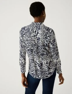 Printed Collared Shirt -M&S SD 01 T43 5459 F4 X EC 3