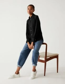 Collared Long Sleeve Shirt 13 Collared Long Sleeve Shirt -M&S SD 01 T43 5538 Y0 X EC 4