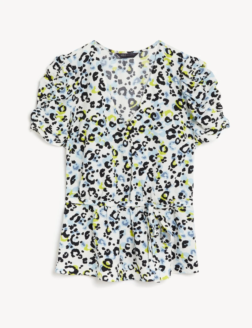 Printed V-Neck Wrap Top 4 Printed V-Neck Wrap Top - Image 2