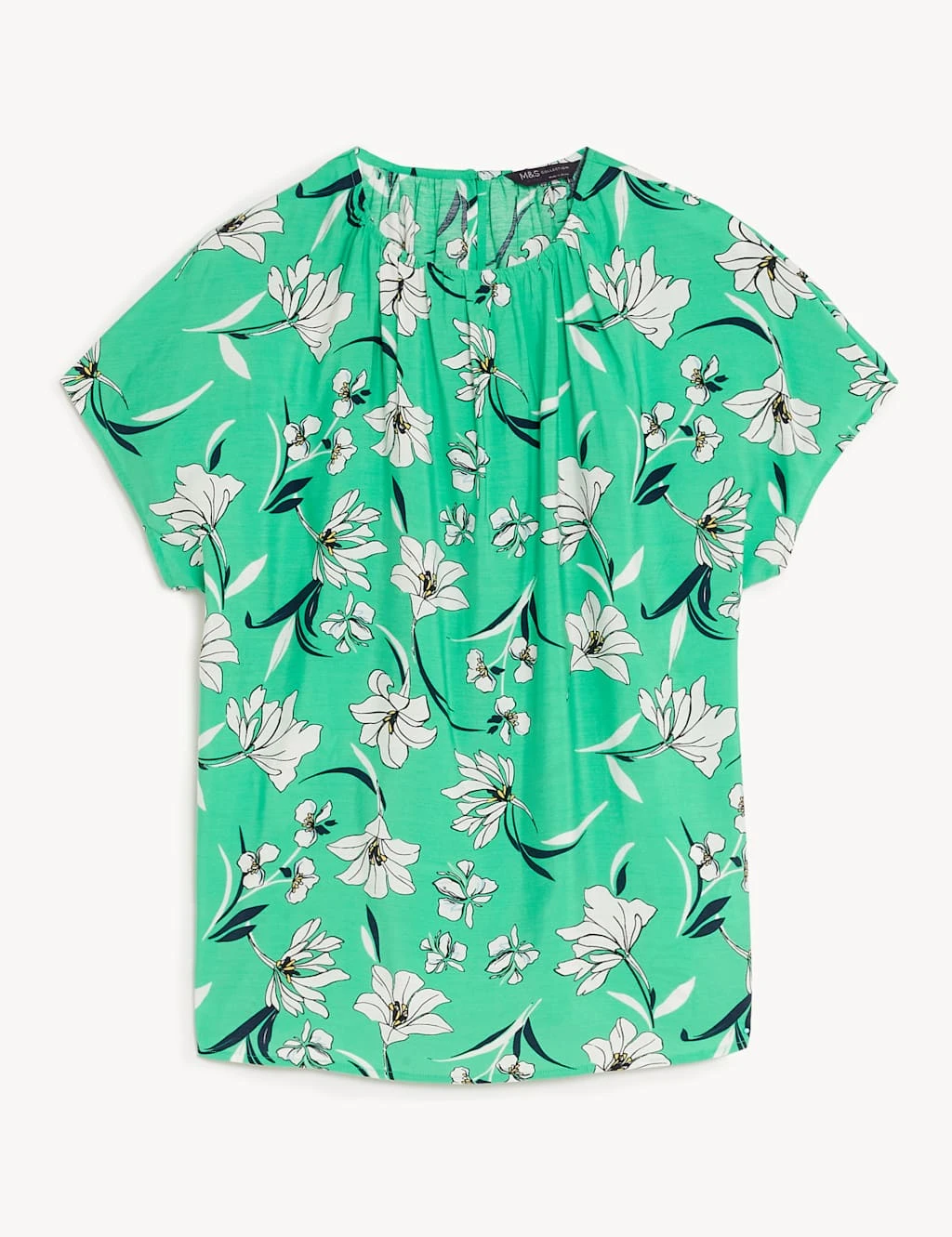 Floral Round Neck Blouse 4 Floral Round Neck Blouse - Image 2
