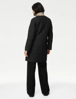 Recycled Quilted Collarless Puffer Jacket -M&S SD 01 T49 3021 Y0 X EC 3