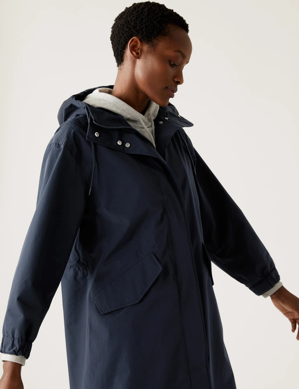 Waterproof Hooded High Neck Parka Coat 6 Waterproof Hooded High Neck Parka Coat - Image 4